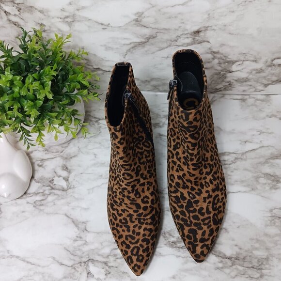CIRCUS SAM EDELMAN KIRBY Kitten Heel Ankle Boots Women's Leopard Print Size 8 - Picture 4 of 10